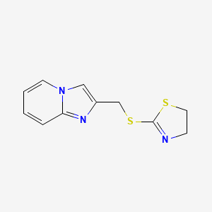 molecular formula C11H11N3S2 B14879335 2-((Imidazo[1,2-a]pyridin-2-ylmethyl)thio)-4,5-dihydrothiazole 