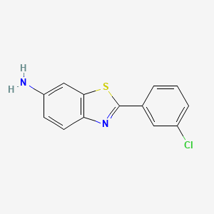 molecular formula C13H9ClN2S B1487935 2-(3-Chlorophenyl)-1,3-benzothiazol-6-amine CAS No. 1267224-50-9