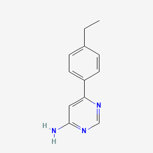 molecular formula C12H13N3 B1487936 6-(4-乙基苯基)嘧啶-4-胺 CAS No. 1368445-47-9