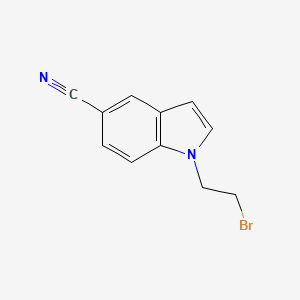 molecular formula C11H9BrN2 B14879368 1-(2-bromoethyl)-1H-indole-5-carbonitrile 