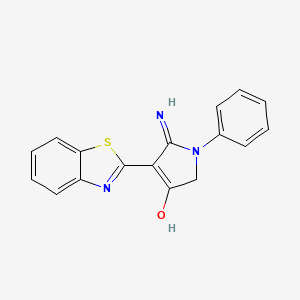 5-amino-4-(1,3-benzothiazol-2-yl)-1-phenyl-2H-pyrrol-3-one