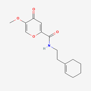 N-(2-(cyclohex-1-en-1-yl)ethyl)-5-methoxy-4-oxo-4H-pyran-2-carboxamide