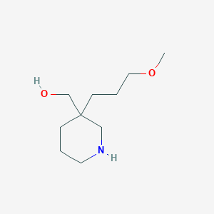 B1487941 [3-(3-Methoxypropyl)-3-piperidinyl]methanol CAS No. 1424939-84-3