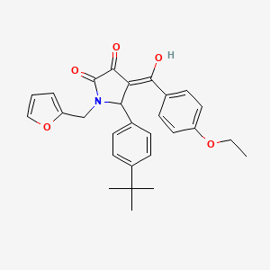 5-(4-(tert-butyl)phenyl)-4-(4-ethoxybenzoyl)-1-(furan-2-ylmethyl)-3-hydroxy-1H-pyrrol-2(5H)-one