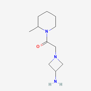 B1487946 2-(3-Aminoazetidin-1-yl)-1-(2-methylpiperidin-1-yl)ethan-1-one CAS No. 1483302-11-9