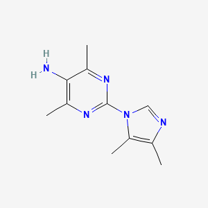 2-(4,5-dimethyl-1H-imidazol-1-yl)-4,6-dimethylpyrimidin-5-amine