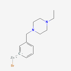 molecular formula C13H19BrN2Zn B14879469 3-[(4-EthylpiperaZino)methyl]phenylZinc bromide 