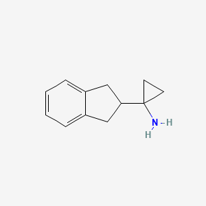 molecular formula C12H15N B1487949 1-(2,3-二氢-1H-茚-2-基)环丙-1-胺 CAS No. 1468889-61-3