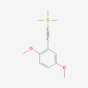 molecular formula C13H18O2Si B14879498 (2,5-Dimethoxy-phenylethynyl)-trimethyl-silane 