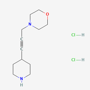 4-(3-(Piperidin-4-yl)prop-2-yn-1-yl)morpholine dihydrochloride