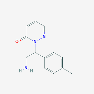 2-(2-amino-1-(p-tolyl)ethyl)pyridazin-3(2H)-one