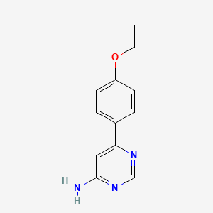 molecular formula C12H13N3O B1487953 6-(4-乙氧基苯基)嘧啶-4-胺 CAS No. 1368833-31-1