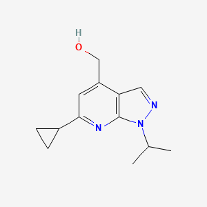 (6-cyclopropyl-1-isopropyl-1H-pyrazolo[3,4-b]pyridin-4-yl)methanol