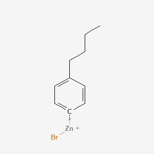 molecular formula C10H13BrZn B14879575 4-n-ButylphenylZinc bromide 