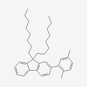 molecular formula C37H50 B14879598 2-(2,5-Dimethylphenyl)-9,9-dioctylfluorene 