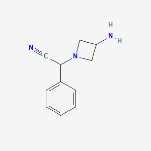 2-(3-Aminoazetidin-1-yl)-2-phenylacetonitrile