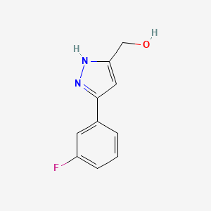 B1487961 (3-(3-fluorophenyl)-1H-pyrazol-5-yl)methanol CAS No. 2089705-54-2