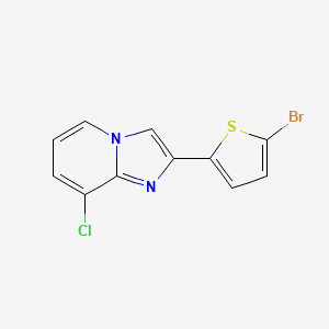 2-(5-Bromothiophen-2-yl)-8-chloroimidazo[1,2-a]pyridine