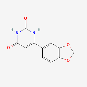 B1487962 6-(benzo[d][1,3]dioxol-5-yl)pyrimidine-2,4(1H,3H)-dione CAS No. 1369012-78-1
