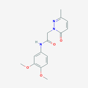 N-(3,4-dimethoxyphenyl)-2-(3-methyl-6-oxopyridazin-1(6H)-yl)acetamide