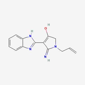 1-allyl-5-amino-4-(1H-benzimidazol-2-yl)-1,2-dihydro-3H-pyrrol-3-one