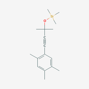 molecular formula C17H26OSi B14879684 [1,1-Dimethyl-3-(2,4,5-trimethyl-phenyl)-prop-2-ynyloxy]-trimethyl-silane 