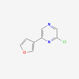 B1487969 2-Chloro-6-(furan-3-yl)pyrazine CAS No. 1467570-87-1