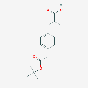 3-(4-(2-(Tert-butoxy)-2-oxoethyl)phenyl)-2-methylpropanoic acid