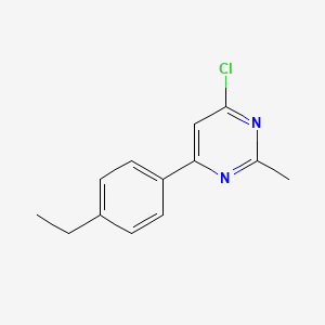 molecular formula C13H13ClN2 B1487970 4-氯-6-(4-乙基苯基)-2-甲基嘧啶 CAS No. 1462840-10-3
