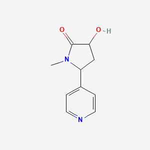 molecular formula C10H12N2O2 B14879703 3-Hydroxy-1-methyl-5-(pyridin-4-yl)pyrrolidin-2-one 