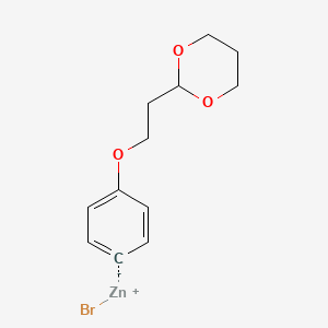 4-[2-(1,3-Dioxan-2-yl)ethoxy]phenylZinc bromide