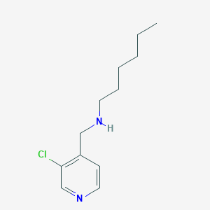 B1487971 [(3-Chloropyridin-4-yl)methyl](hexyl)amine CAS No. 1499899-64-7