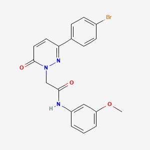 molecular formula C19H16BrN3O3 B14879746 2-(3-(4-bromophenyl)-6-oxopyridazin-1(6H)-yl)-N-(3-methoxyphenyl)acetamide 