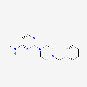 molecular formula C17H23N5 B14879774 2-(4-benzylpiperazin-1-yl)-N,6-dimethylpyrimidin-4-amine 