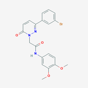 2-(3-(3-bromophenyl)-6-oxopyridazin-1(6H)-yl)-N-(3,4-dimethoxyphenyl)acetamide