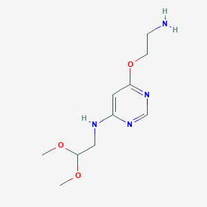 6-(2-aminoethoxy)-N-(2,2-dimethoxyethyl)pyrimidin-4-amine