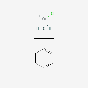 molecular formula C10H13ClZn B14879807 2-Methyl-2-phenylpropylzinc chloride 