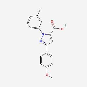 3-(4-Methoxyphenyl)-1-m-tolyl-1H-pyrazole-5-carboxylic acid