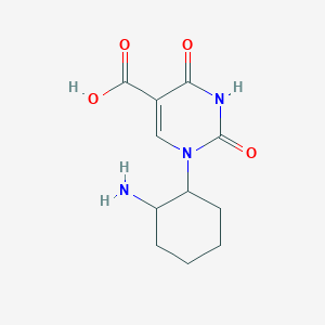 1-(2-Aminocyclohexyl)-2,4-dioxo-1,2,3,4-tetrahydropyrimidine-5-carboxylic acid