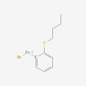 molecular formula C10H13BrSZn B14879842 2-n-ButylthiophenylZinc bromide 