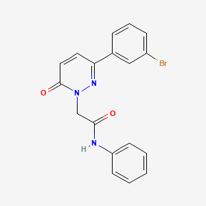 2-(3-(3-bromophenyl)-6-oxopyridazin-1(6H)-yl)-N-phenylacetamide