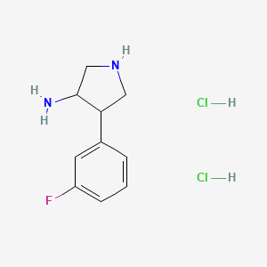 4-(3-Fluorophenyl)pyrrolidin-3-amine dihydrochloride