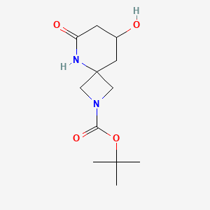 Tert-butyl 8-hydroxy-6-oxo-2,5-diazaspiro[3.5]nonane-2-carboxylate