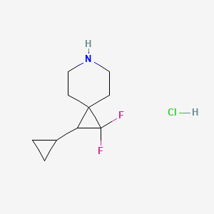 molecular formula C10H16ClF2N B14879889 2-Cyclopropyl-1,1-difluoro-6-azaspiro[2.5]octane hydrochloride 