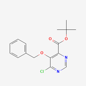 Tert-butyl 5-(benzyloxy)-6-chloropyrimidine-4-carboxylate