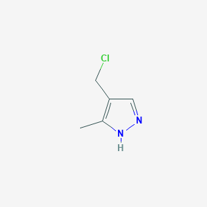 molecular formula C5H7ClN2 B1487995 4-(chloromethyl)-5-methyl-1H-pyrazole CAS No. 1437312-04-3