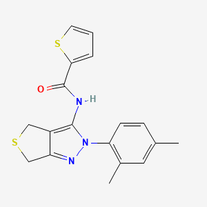 N-(2-(2,4-dimethylphenyl)-4,6-dihydro-2H-thieno[3,4-c]pyrazol-3-yl)thiophene-2-carboxamide