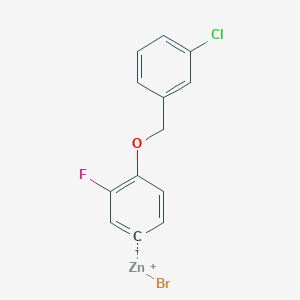 4-(3'-ChlorobenZyloxy)-3-fluorophenylZinc bromide