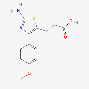 3-[2-amino-4-(4-methoxyphenyl)-1,3-thiazol-5-yl]propanoic Acid