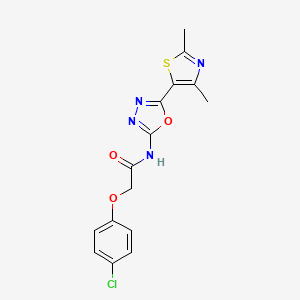 2-(4-chlorophenoxy)-N-(5-(2,4-dimethylthiazol-5-yl)-1,3,4-oxadiazol-2-yl)acetamide